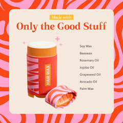 ANNI Hair Wax plant-based ingredients close-up with natural oils