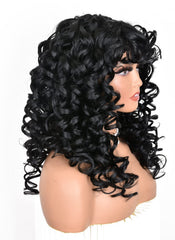 ANNISOUL cosplay ready wig with wavy curls for events or costumes.
