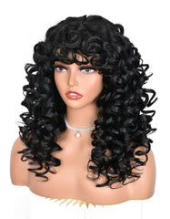 ANNISOUL fluffy big bouncy synthetic wig for instant fullness and drama.