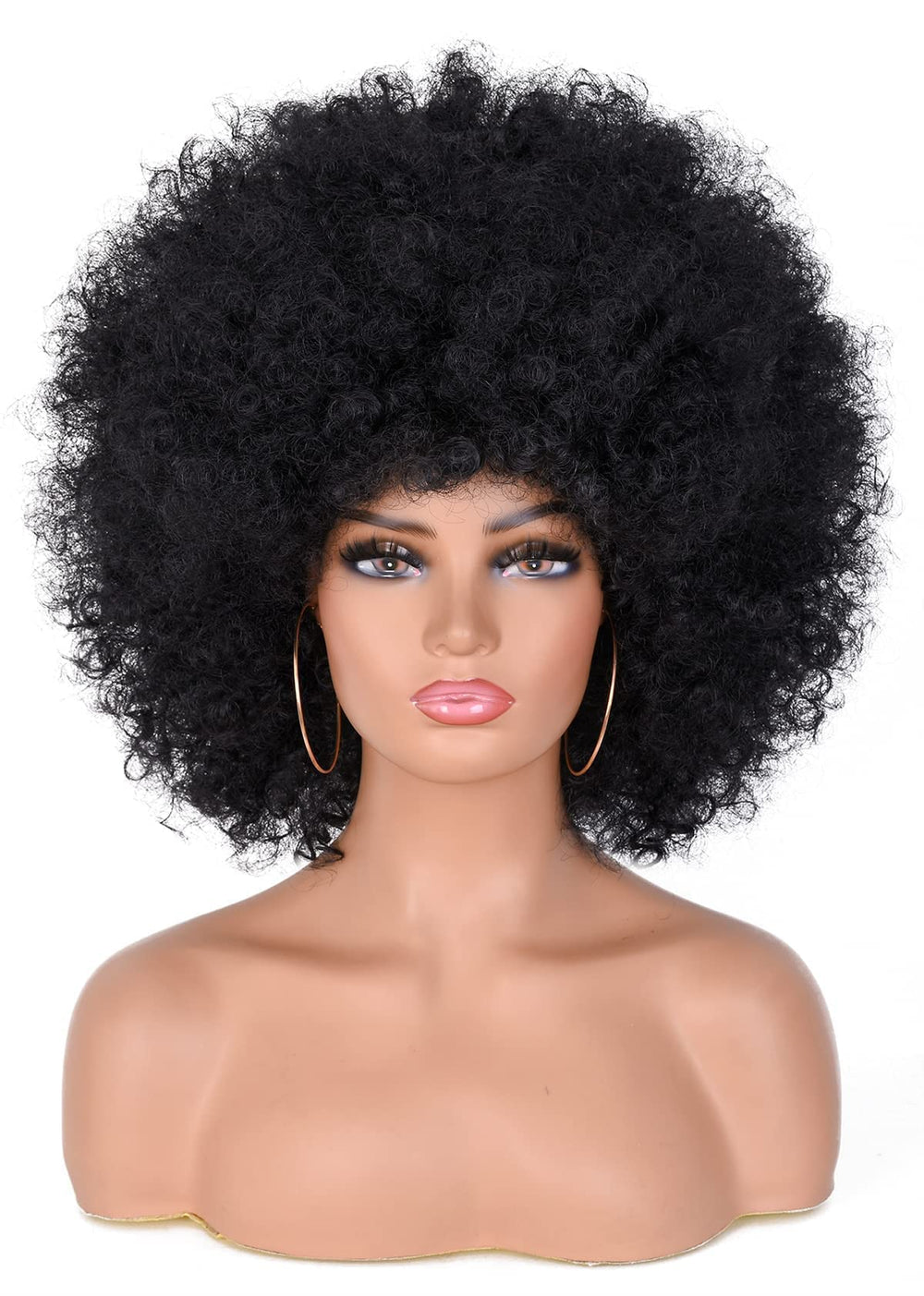 ANNISOUL 70s bouncy puff wig highlighting voluminous style for cosplay and events