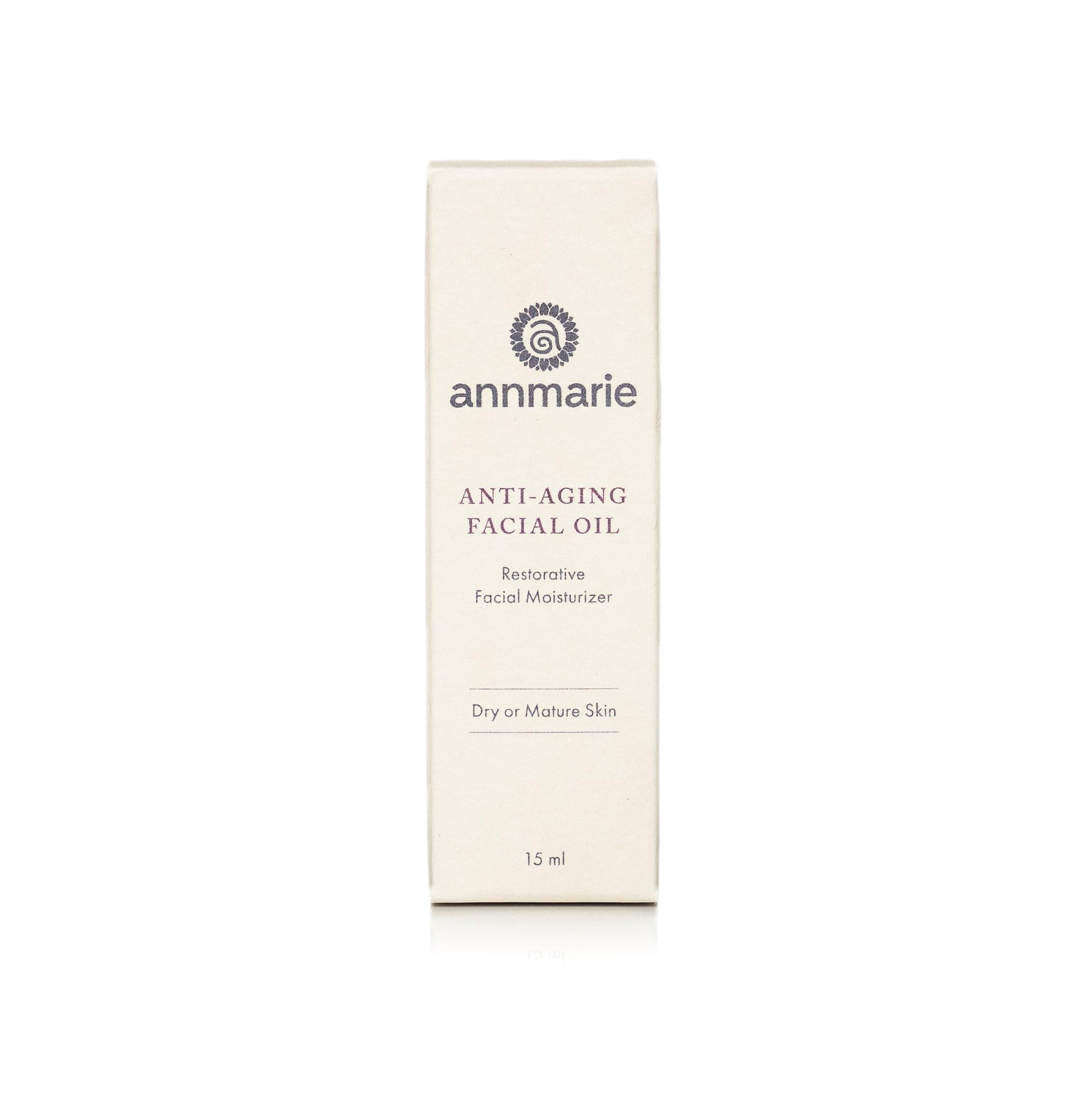 Ingredients collection of Annmarie Anti-Aging Facial Oil with chia, goji, broccoli