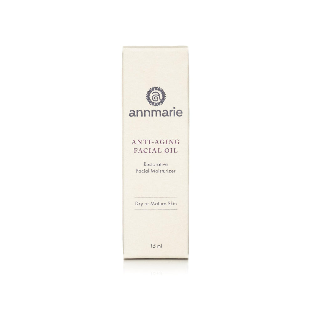 Ingredients collection of Annmarie Anti-Aging Facial Oil with chia, goji, broccoli