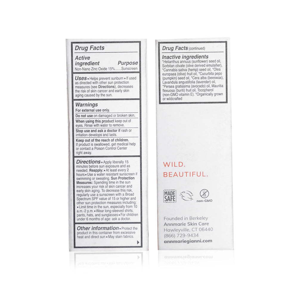 Organic pumpkin oil provides moisturization in a lightweight sunscreen.