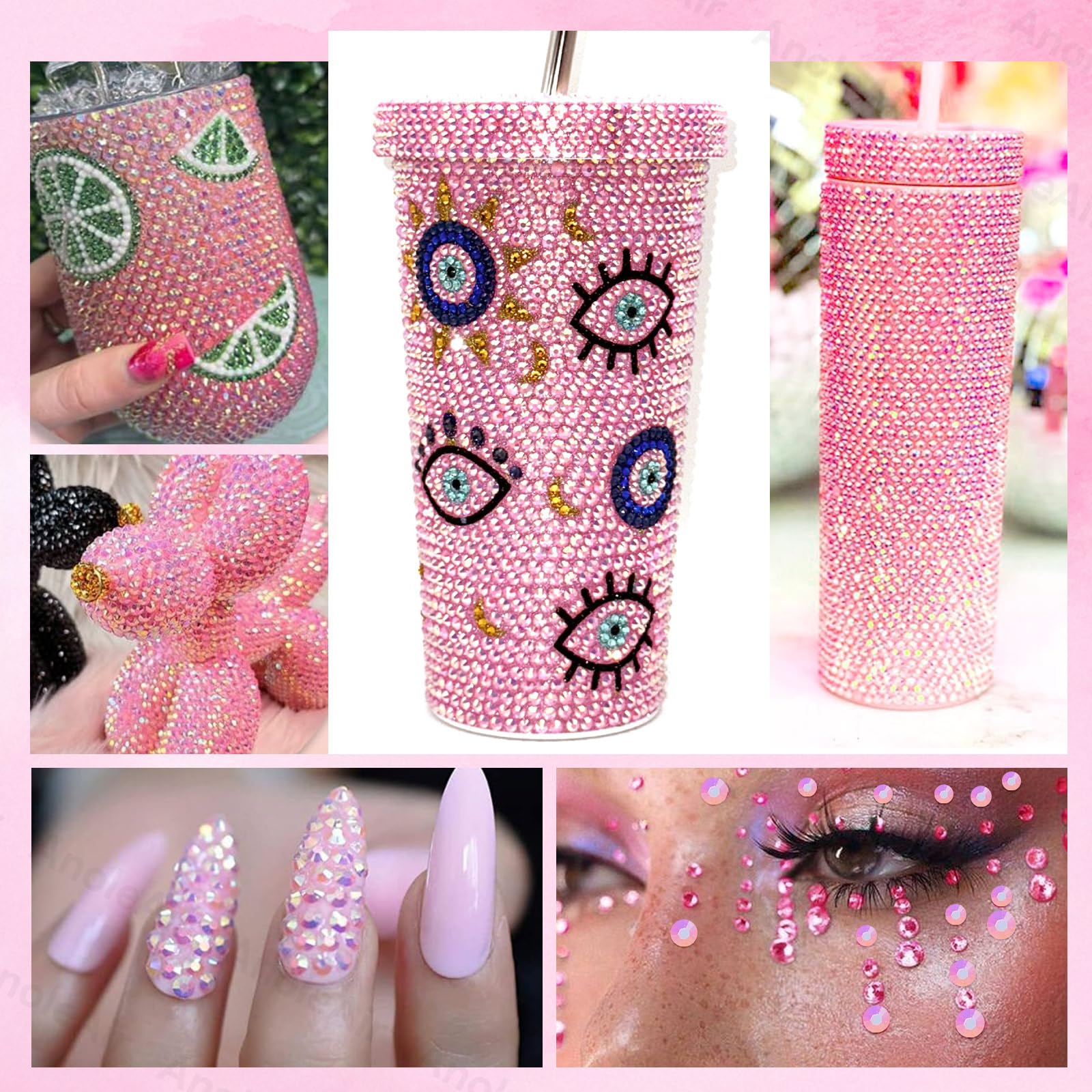 anoleair rhinestones' glossy, colorfast sparkle that catches light beautifully