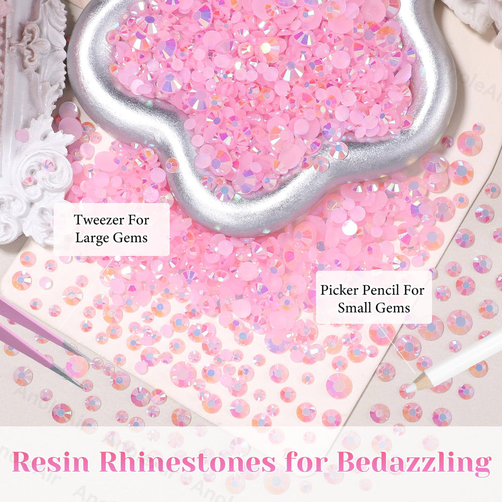 anoleair flatback rhinestones designed for secure adhesion on fabrics and surfaces