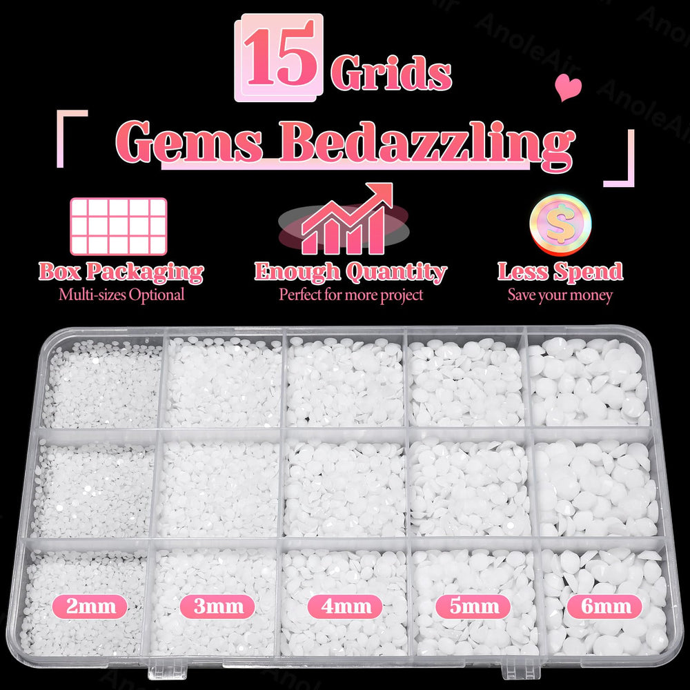 AnoleAir flatback rhinestones offer secure adhesion on tumblers and accessories.