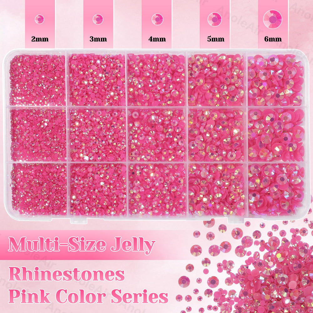 AnoleAir mixed sizes 2–6 mm rhinestones add versatile sparkle to crafts.