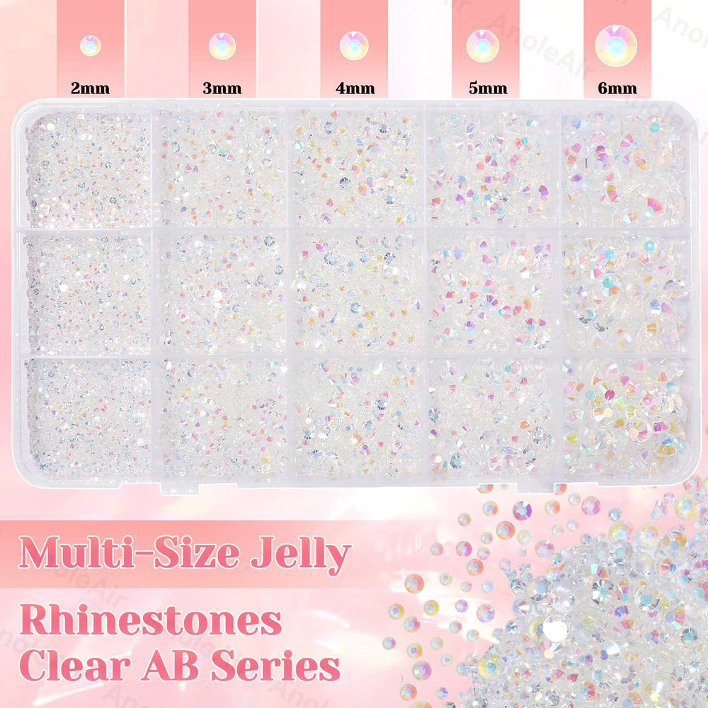 AnoleAir flatback rhinestones for secure adhesion on many surfaces.