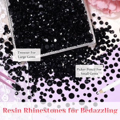 AnoleAir included tweezer and pickup pencil for precise placement of rhinestones.