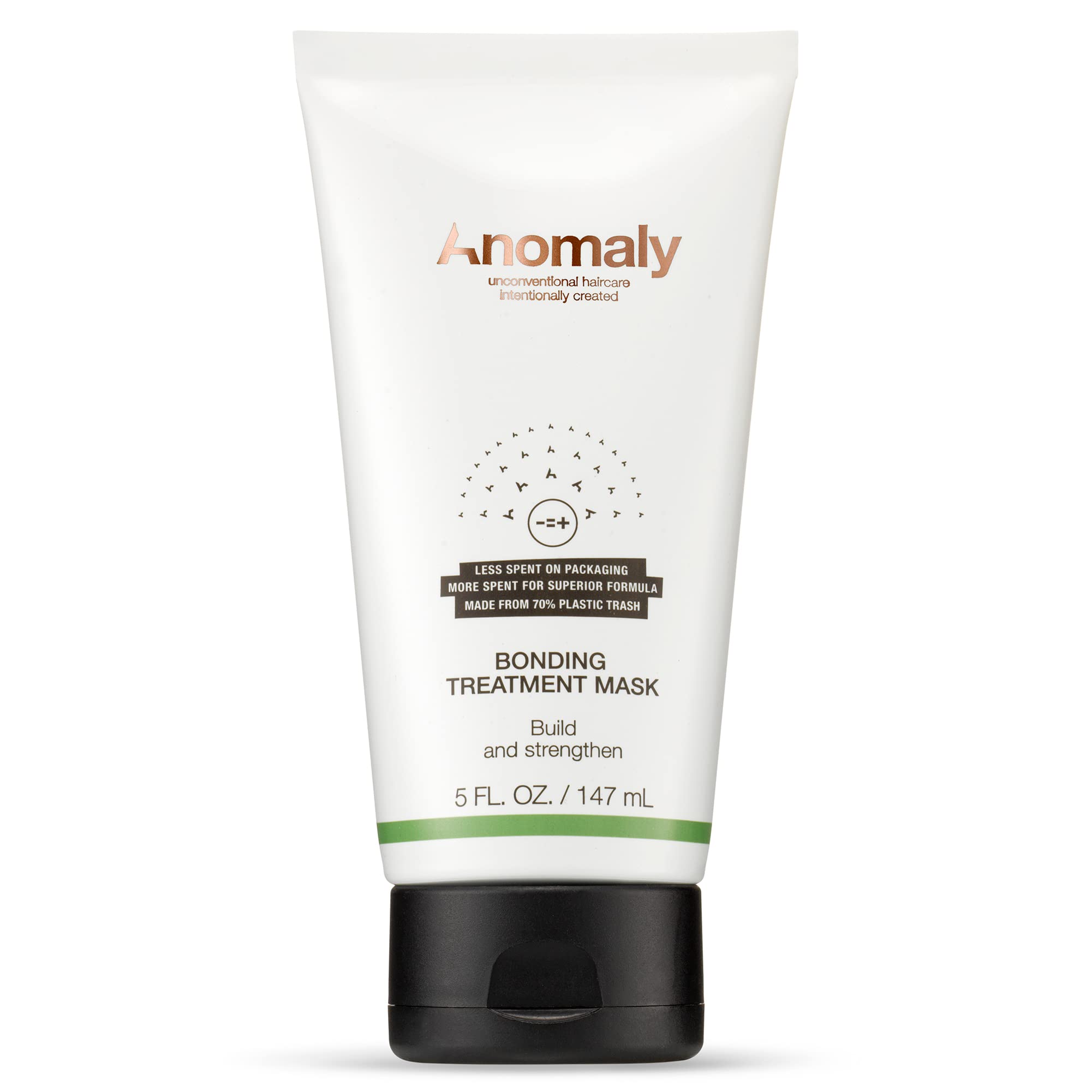 Anomaly Bonding Treatment Mask jar close-up showing rich formula for dry hair repair