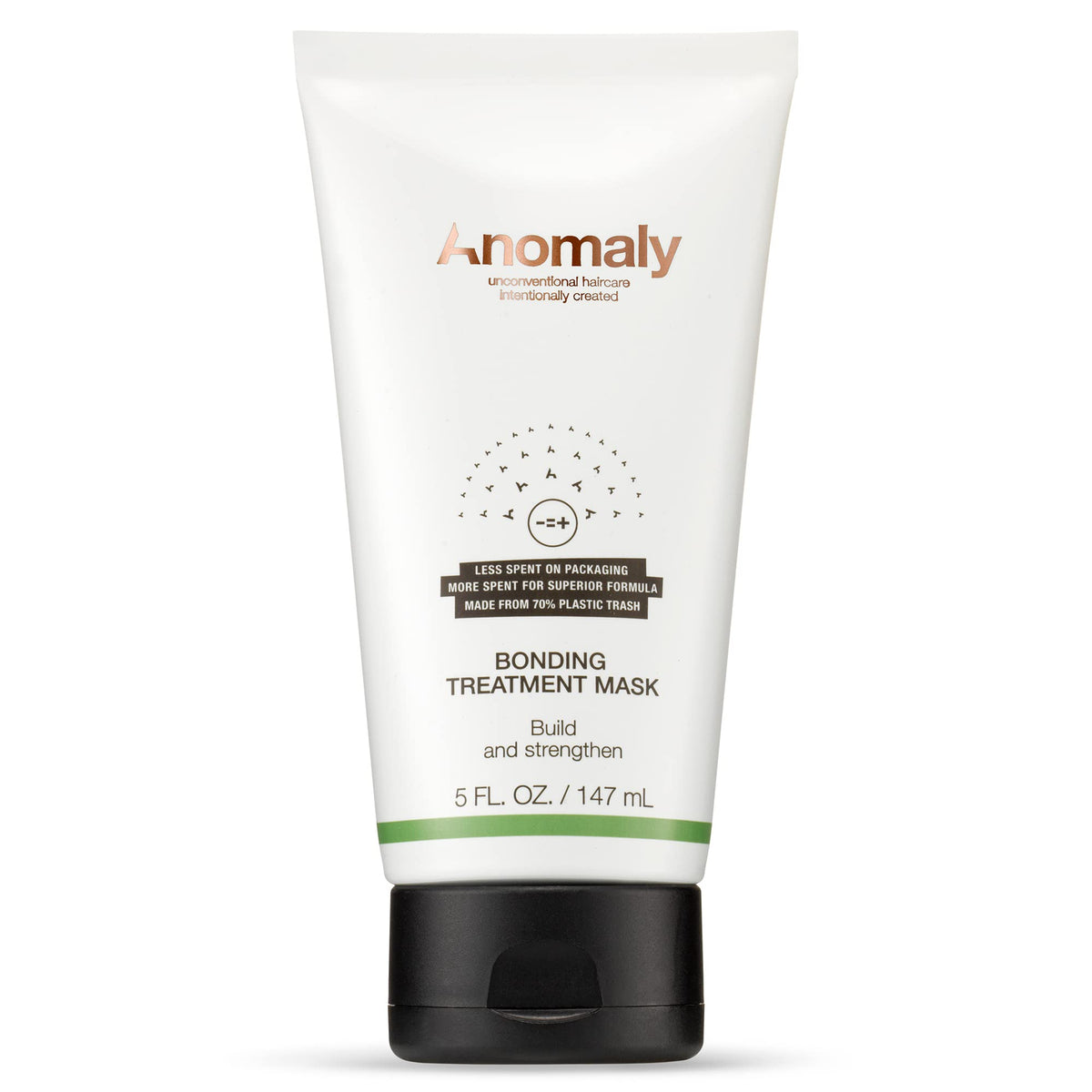 Anomaly Bonding Treatment Mask jar close-up showing rich formula for dry hair repair