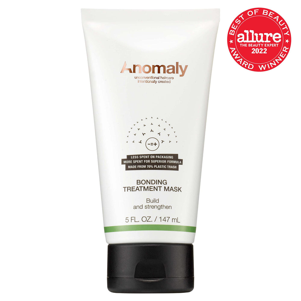 Texture close-up of Anomaly mask emphasizing nourishing, detangling benefits
