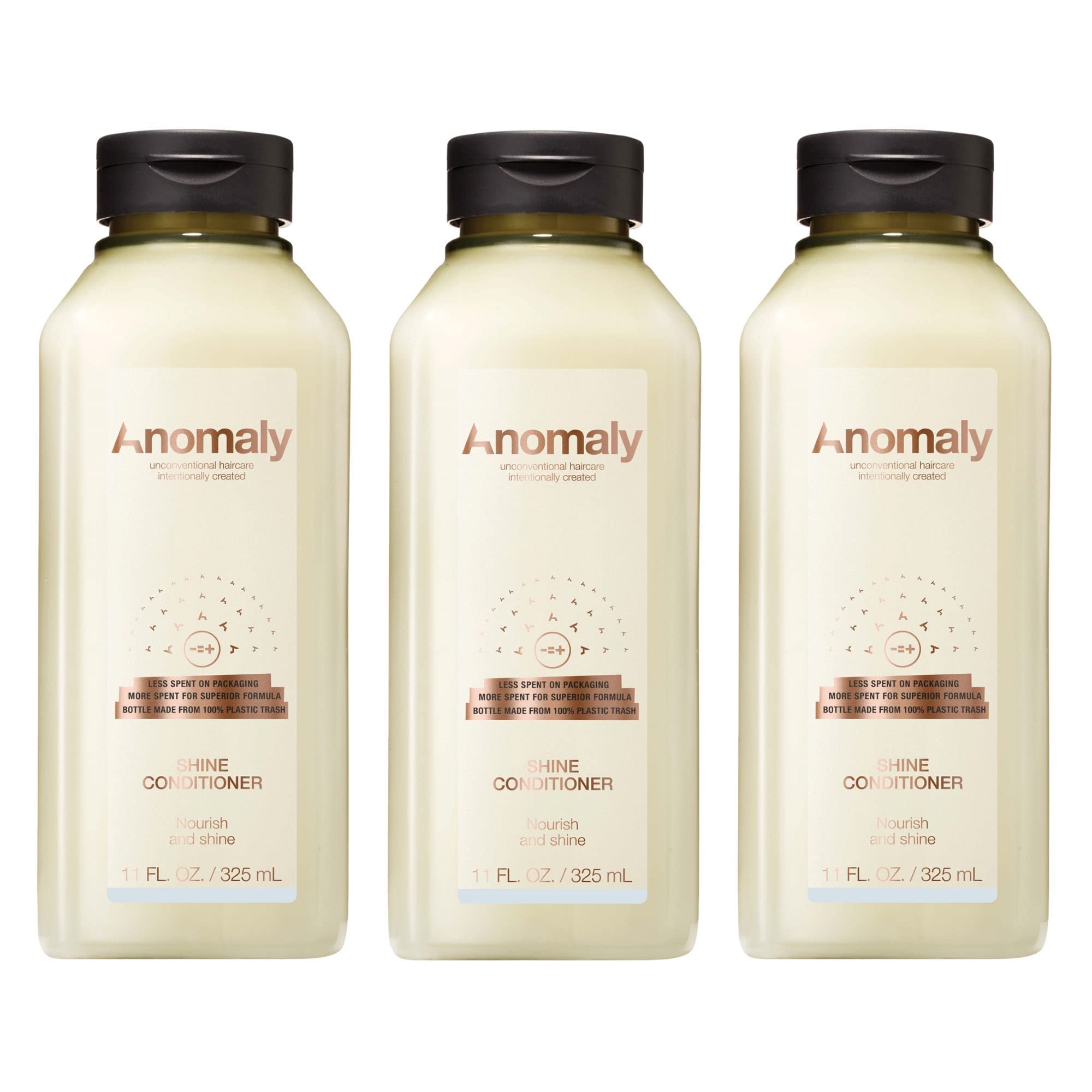 Anomaly Shine deep conditioner bottle front highlighting nourishing formula.