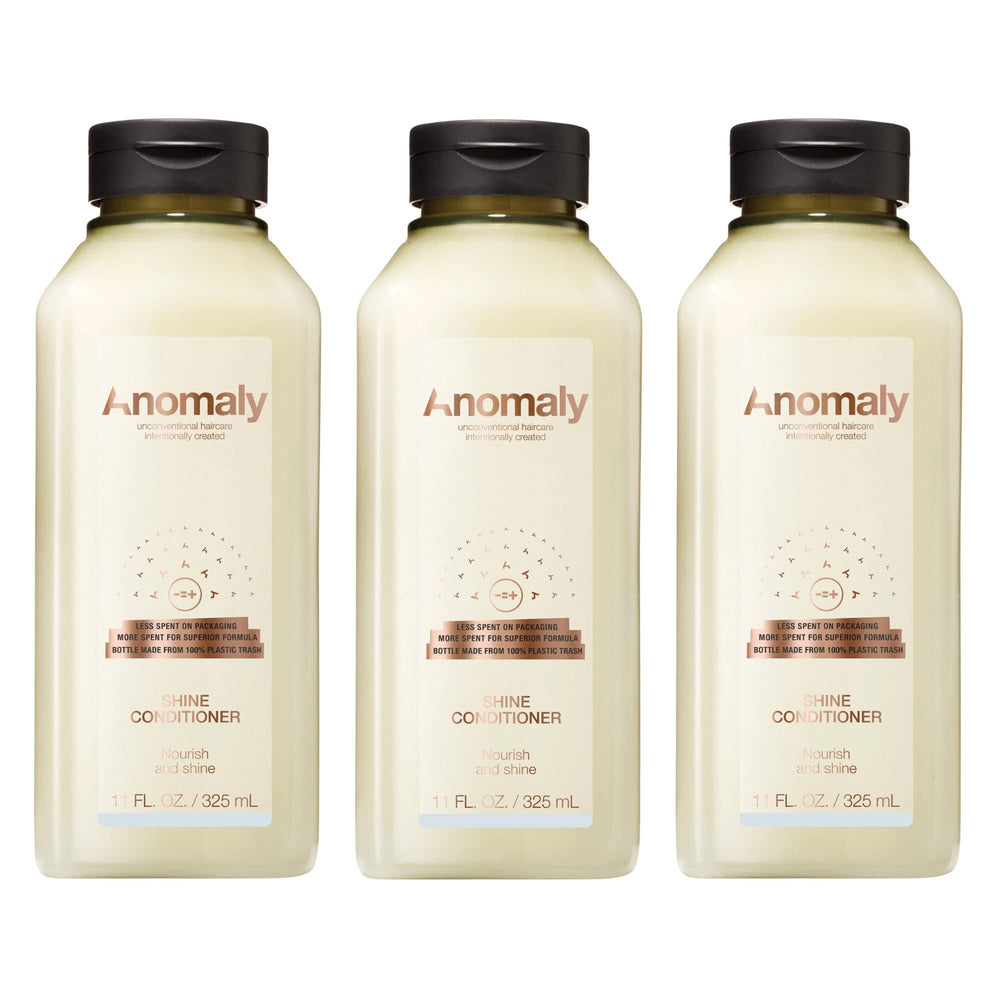 Anomaly Shine deep conditioner bottle front highlighting nourishing formula.