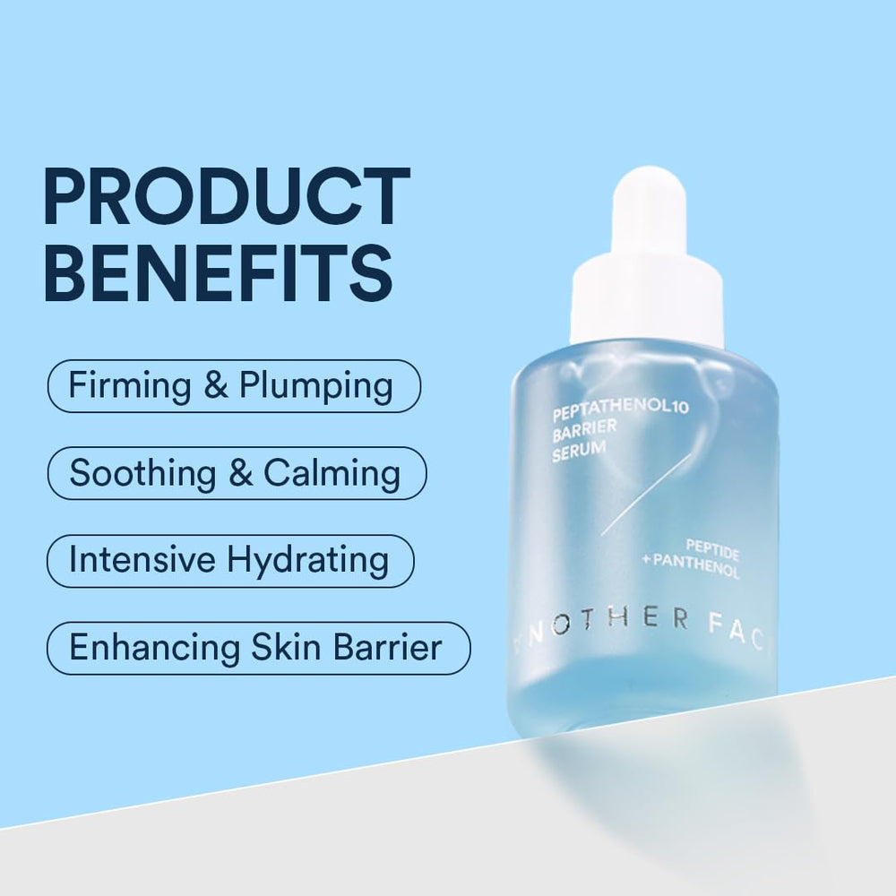 ANOTHERFACE Peptathenol 10percent serum texture closeup shows light, non-sticky finish