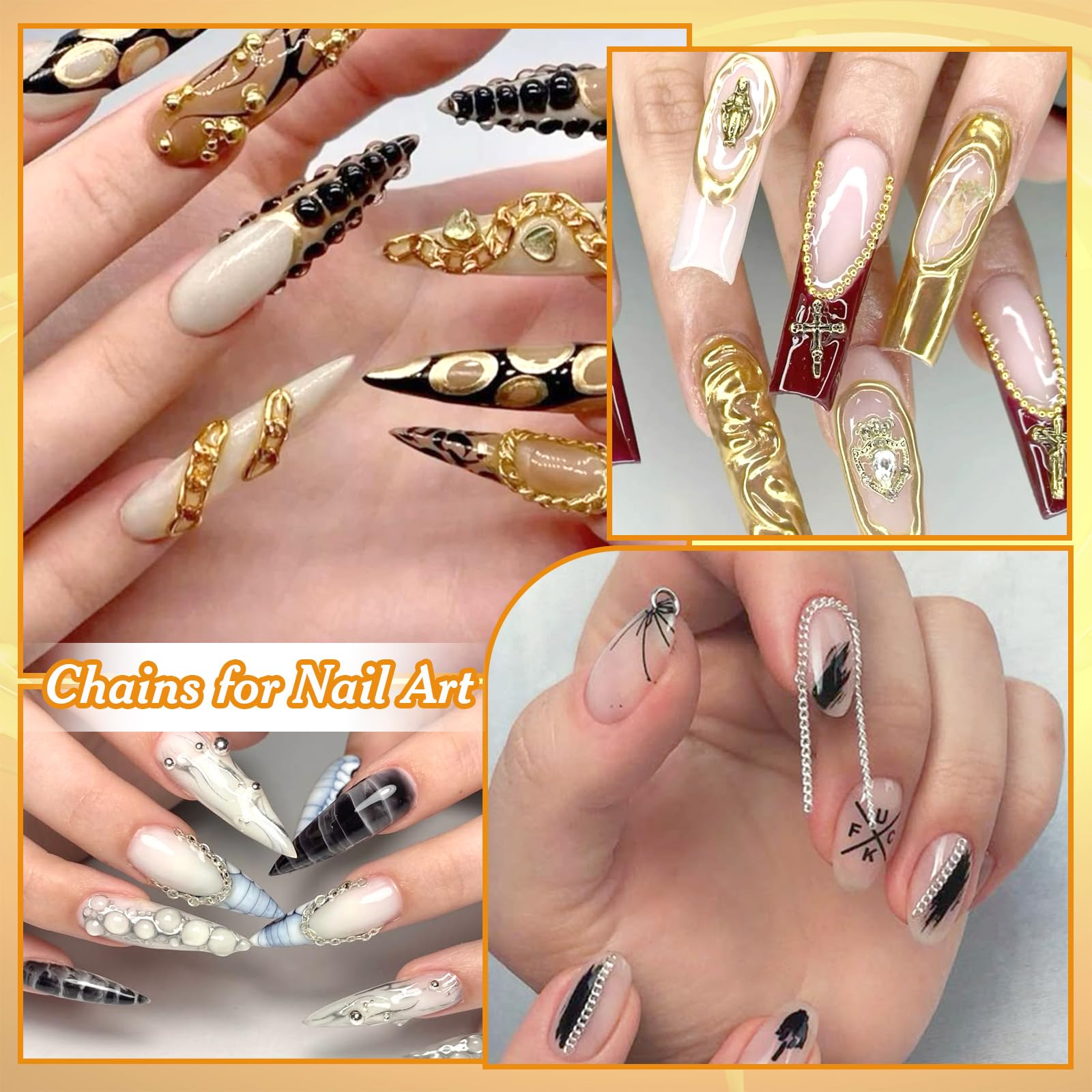 Anower packaging box holds a complete nail art set for DIY projects.