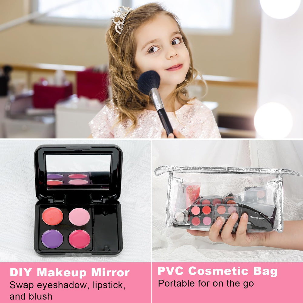 Anpro eyeshadow creams and glitter gels for soft to bold accents.