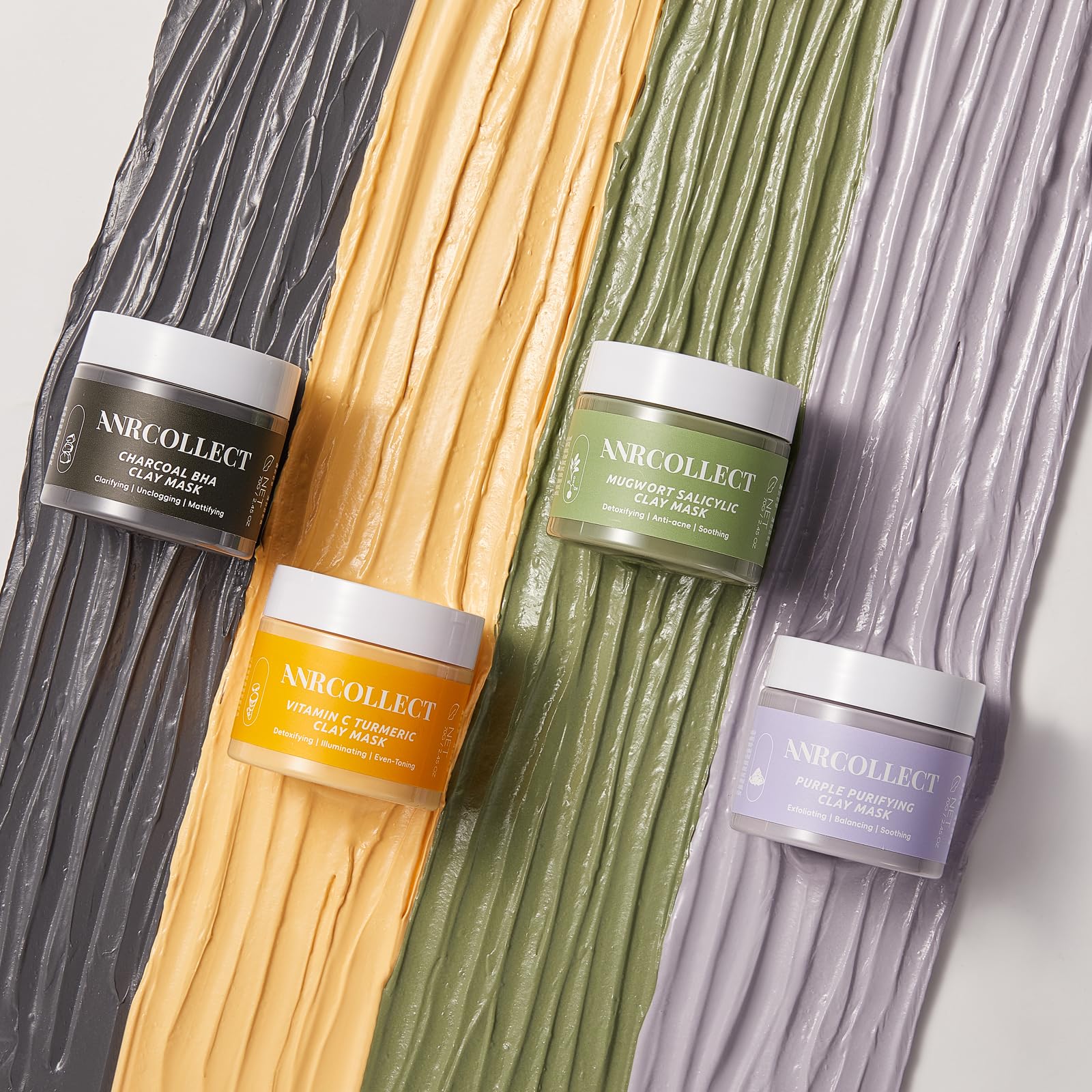 ANRCOLLECT Charcoal BHA Clay Mask targets deep pore cleanse and oil control