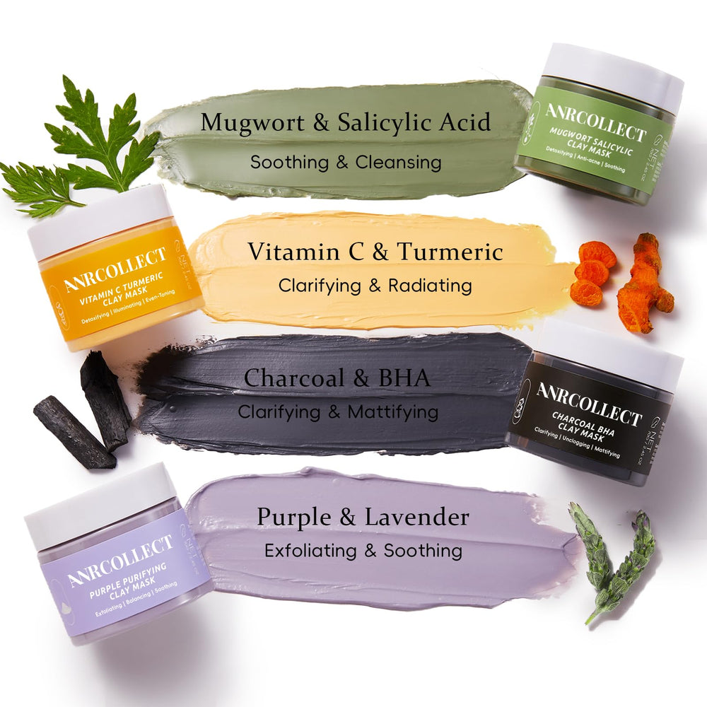 ANRCOLLECT Purple Purifying Clay Mask balances oil and hydrates skin