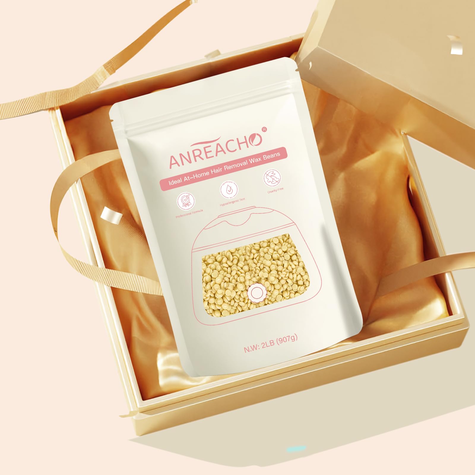 ANREACHO salon-quality home wax beads for professional results