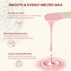 ANREACHO beads melting evenly for smooth hair removal