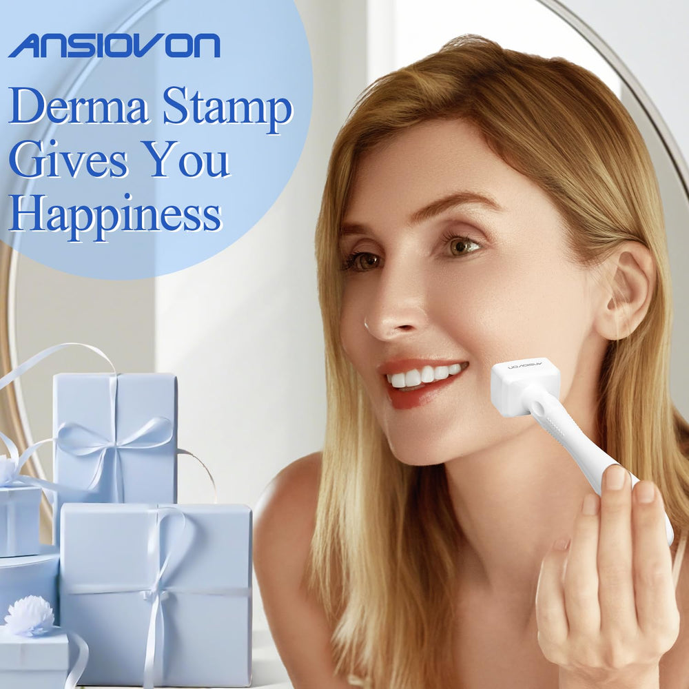 ANSIOVON Derma Stamp spa-at-home setup offering comfortable, salon-like sessions.