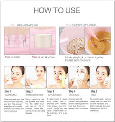 Anskin Modeling Mask Powder Closeup – creamy texture supports calm, elastic skin during routine use.