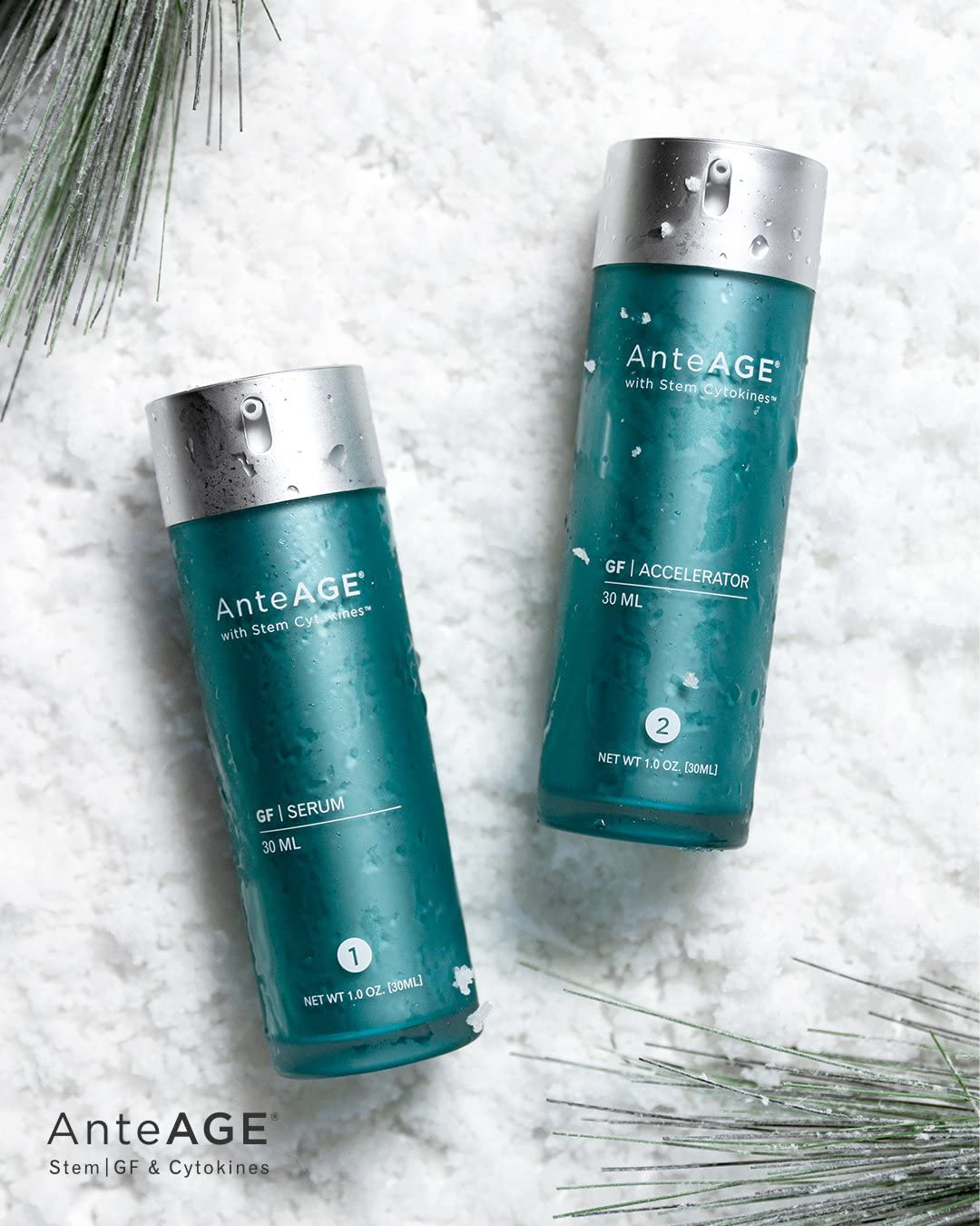 AnteAGE Pro System packaging highlights gluten-free formula.