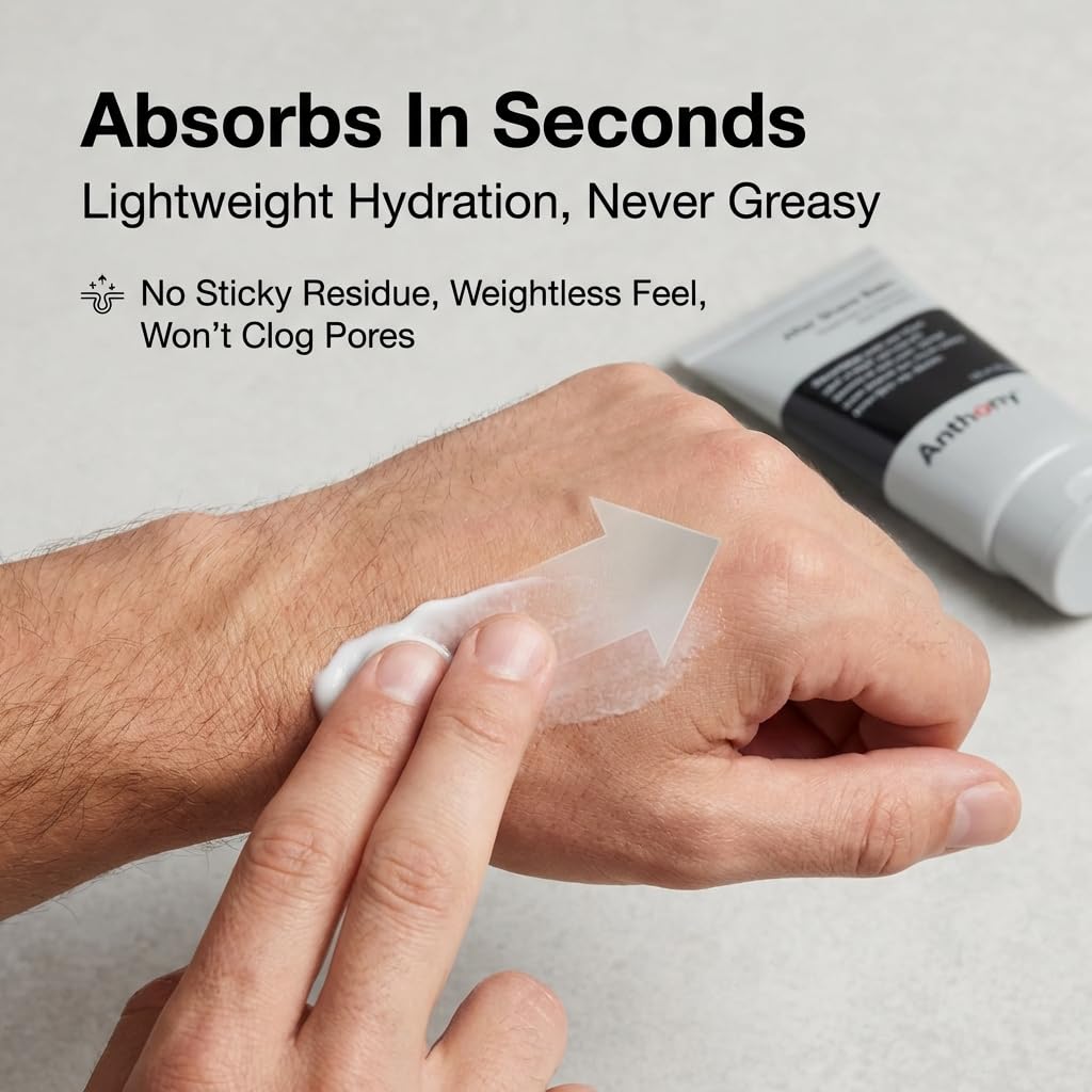 Anthony After Shave Balm with Aloe Vera soothes and moisturizes