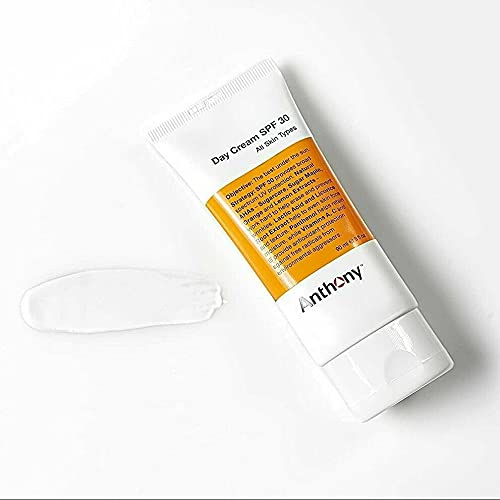 Anthony Day Cream SPF 30 skincare product applied on skin for a balanced glow.