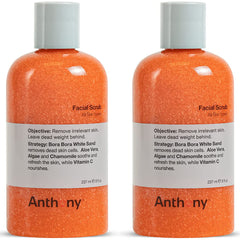Anthony Facial Scrub with Bora Bora sand beads for smoother skin