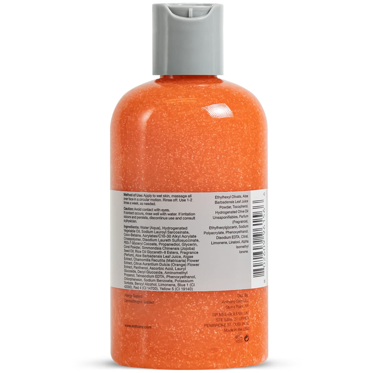 Anthony Facial Scrub delivers softer, refreshed skin after use