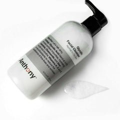 Anthony Glycolic Cleanser applying routine demonstrates non-foaming hydration while cleansing.