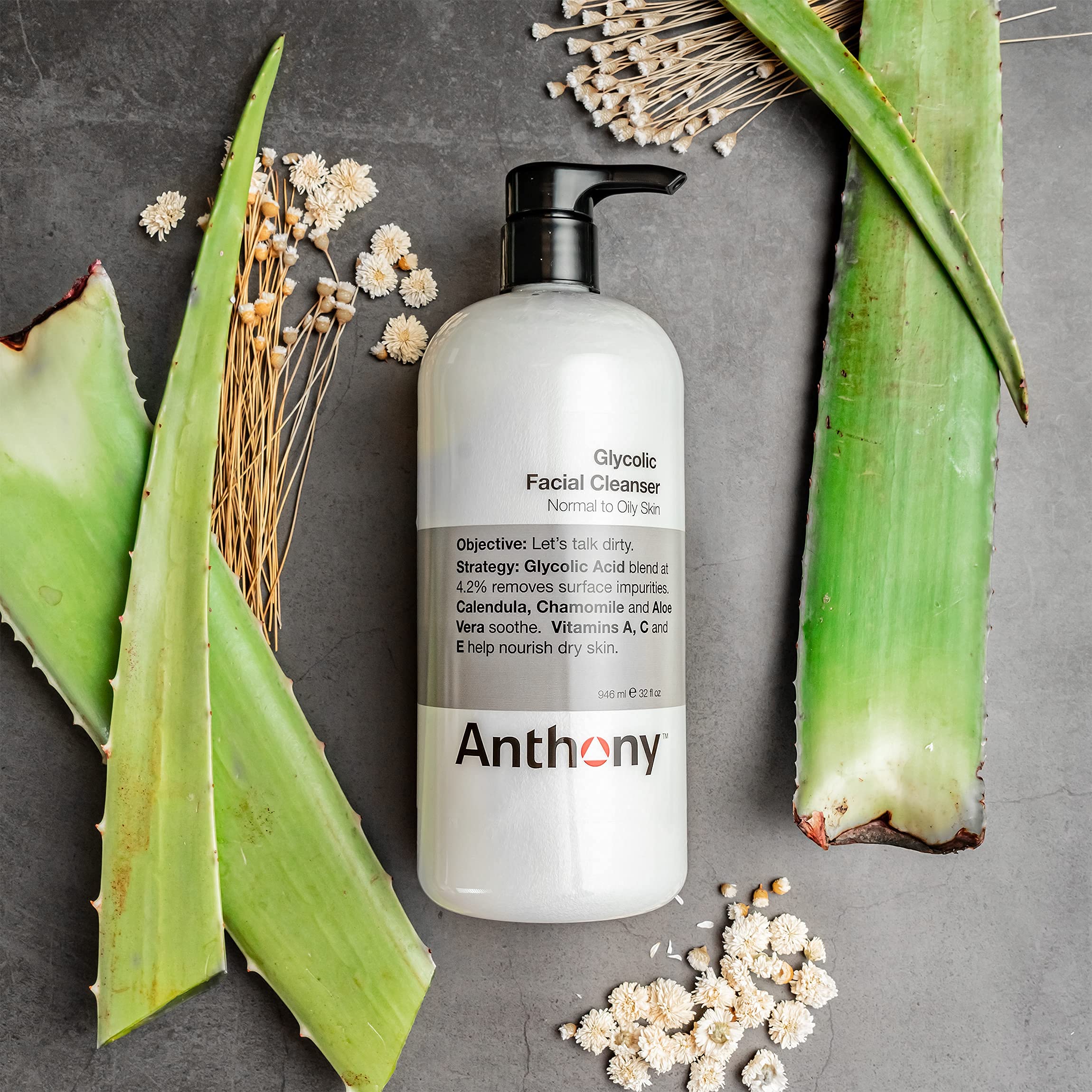 Anthony Glycolic Cleanser beard-hair lift supports closer shave