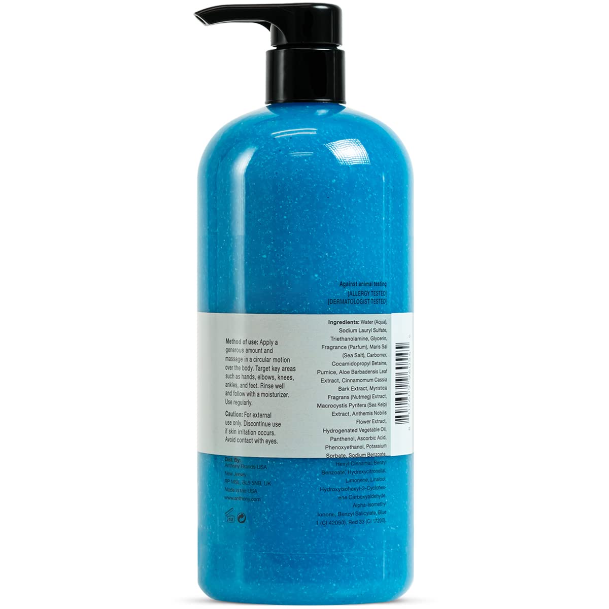 Anthony hydrating blue sea kelp body wash for deep cleanse and moisture.
