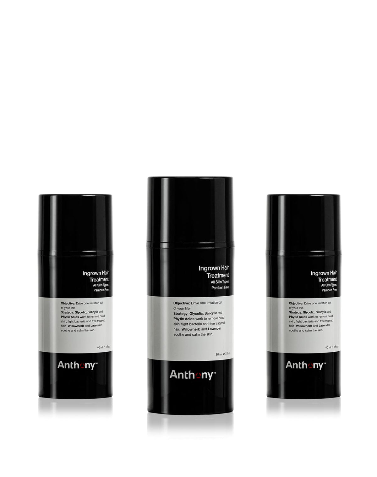 Anthony ingrown hair treatment 3oz bottle pour demonstrates easy dispensing for quick relief