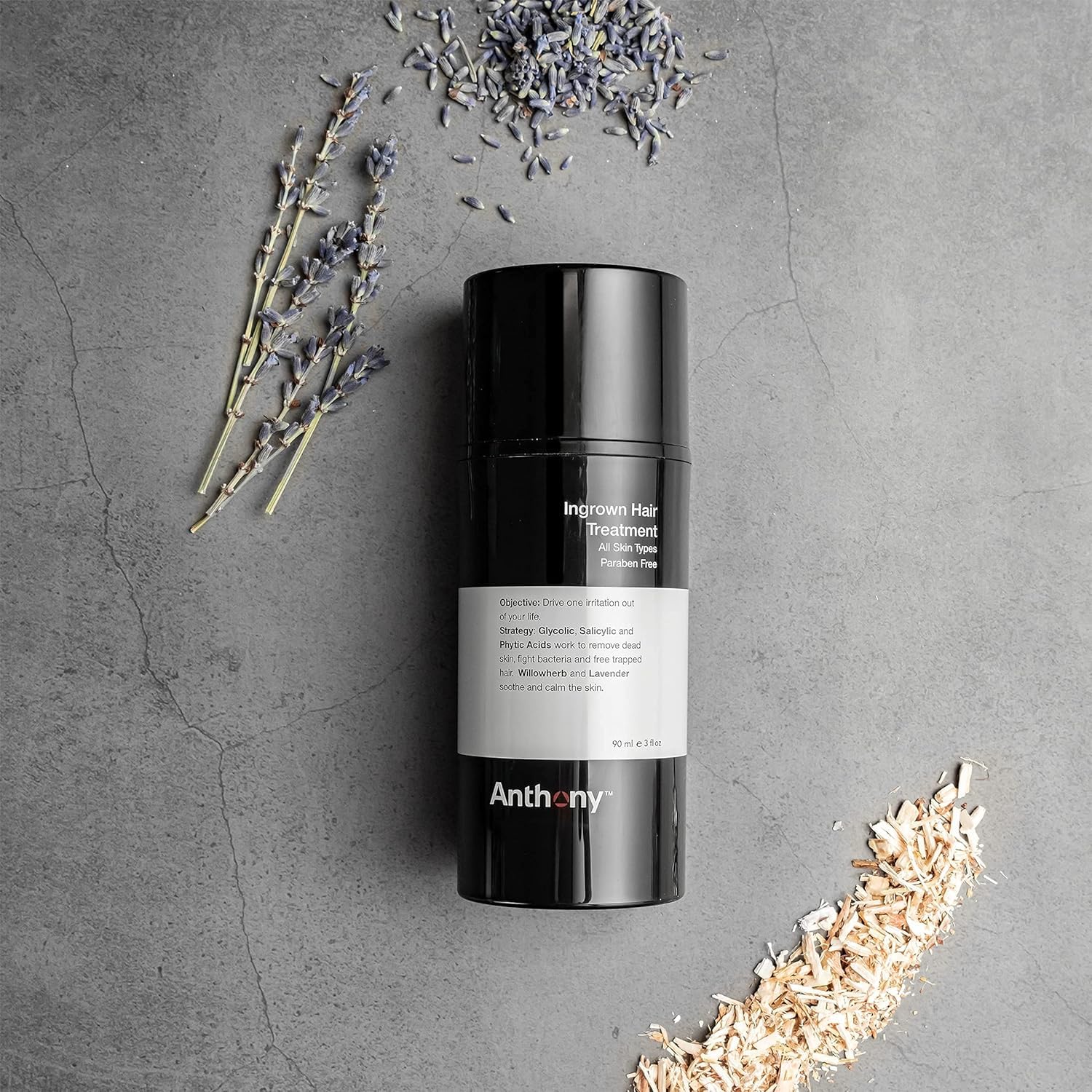 Anthony ingrown hair treatment willowherb lavender blend calms the skin
