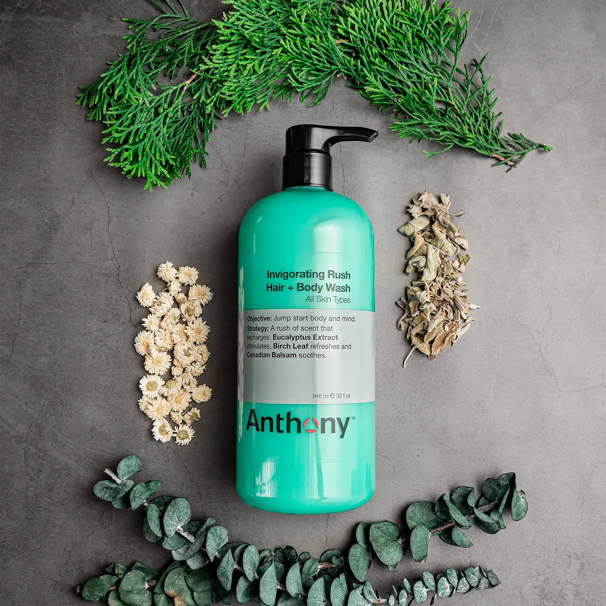 Anthony Invigorating Rush forest scent provides outdoorsy freshness all day.