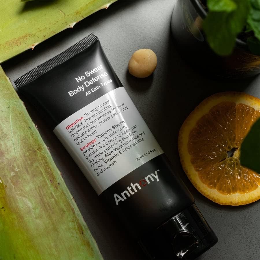 Pack of 3 Anthony No Sweat tubes for travel-friendly moisture and odor control.