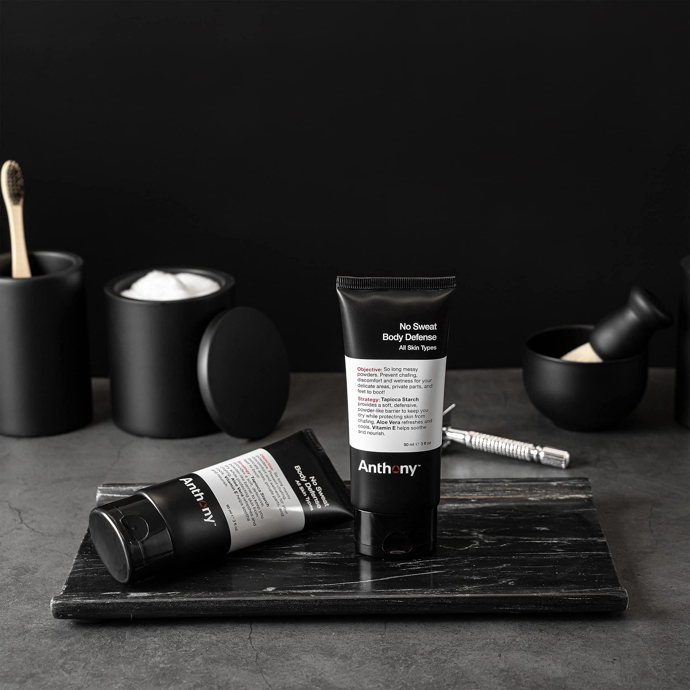 Anthony No Sweat underarm application highlights quick-absorbing formula for comfortable wear
