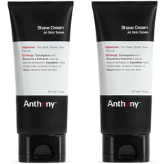 Anthony Sensitive Shaving Cream with Squalane delivers a smooth glide for sensitive skin.
