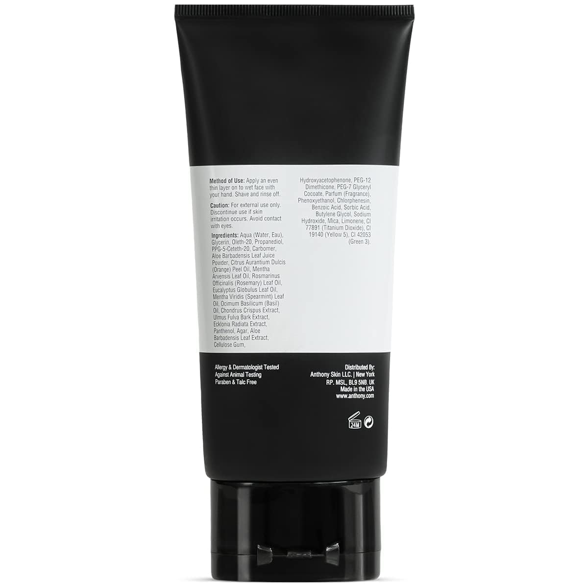 Anthony Shave Gel bikini-line use demonstrates gentle, precise shaving.