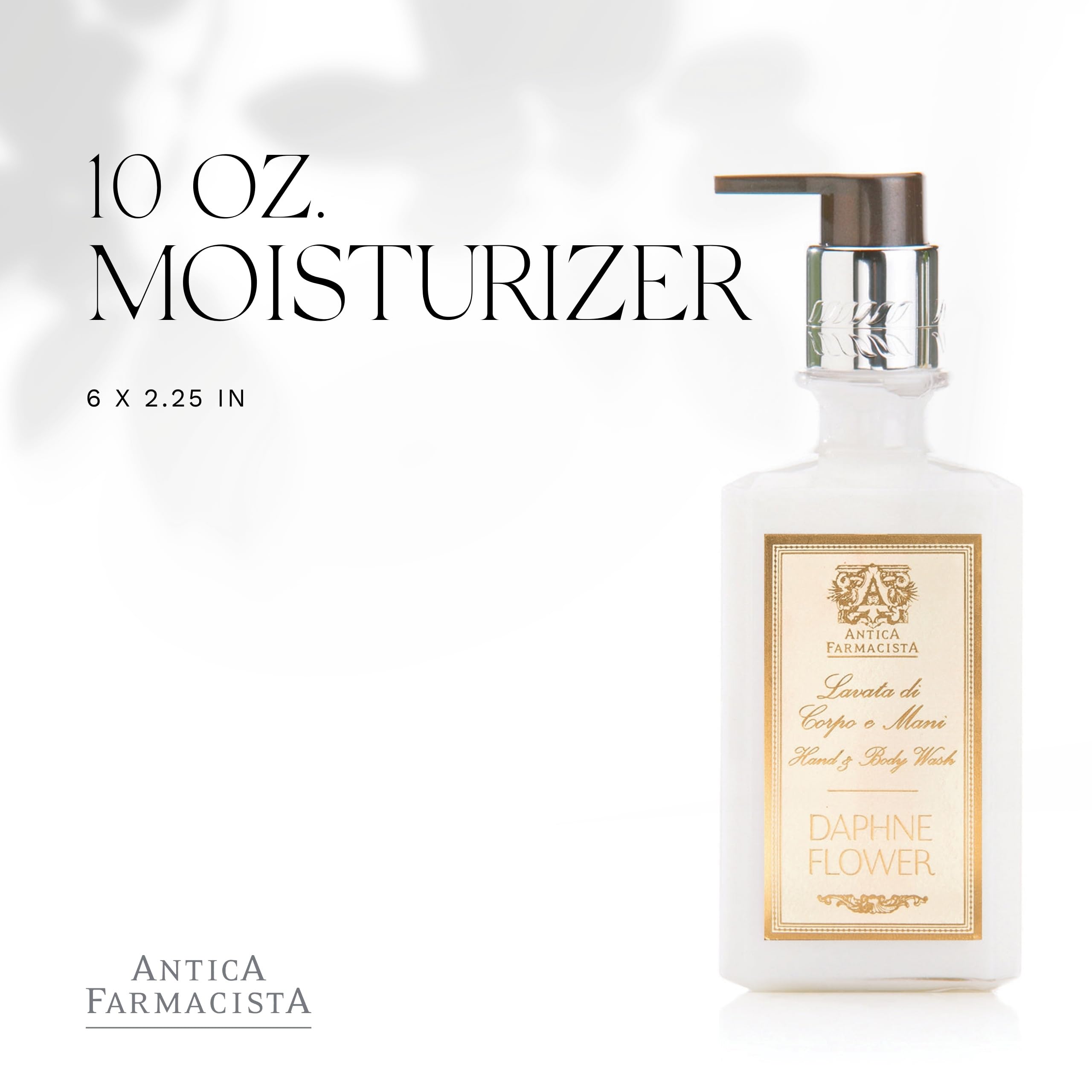 Antica Farmacista body moisturizer texture close-up shows silky hydration.