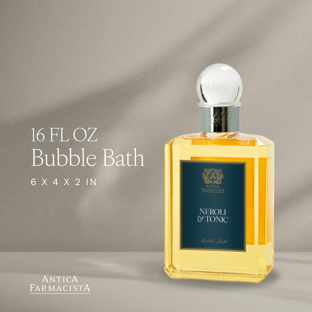 Antica Farmacista Bubble Bath rich foam delivers a silky cleanse with long-lasting bubbles.