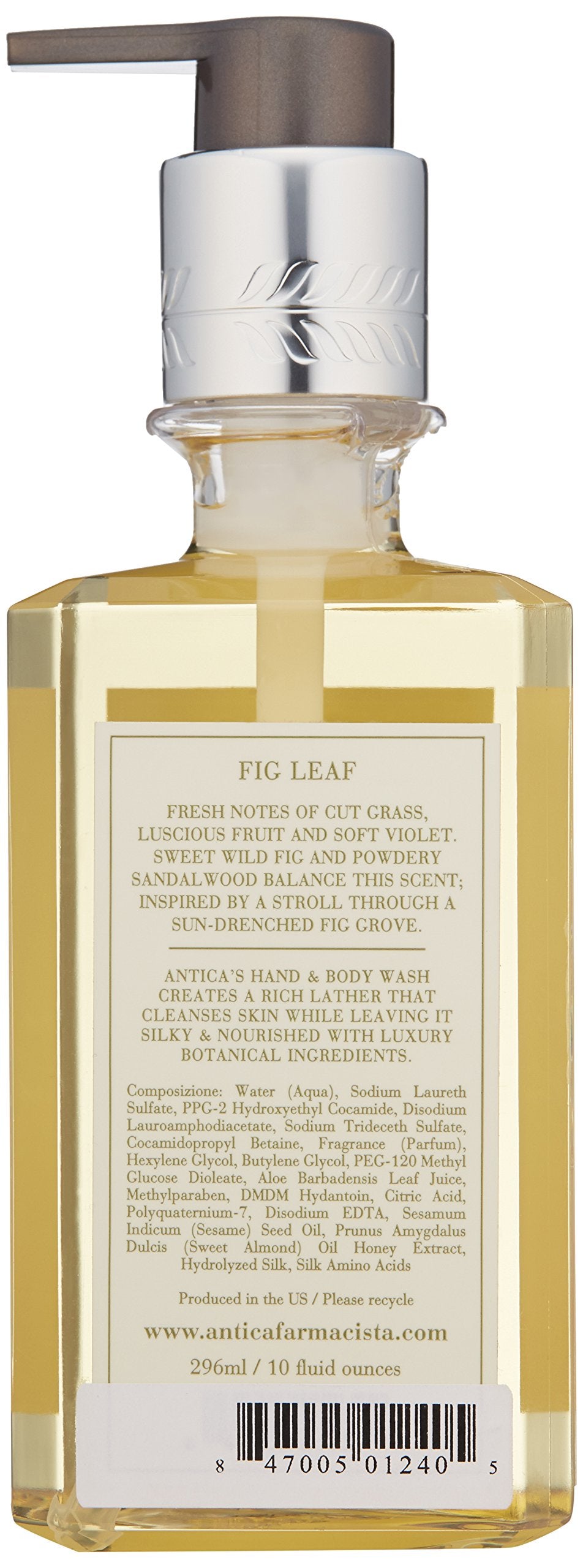 Antica Farmacista Fig Leaf hand-lather delivers creamy foam and uplifting fragrance.