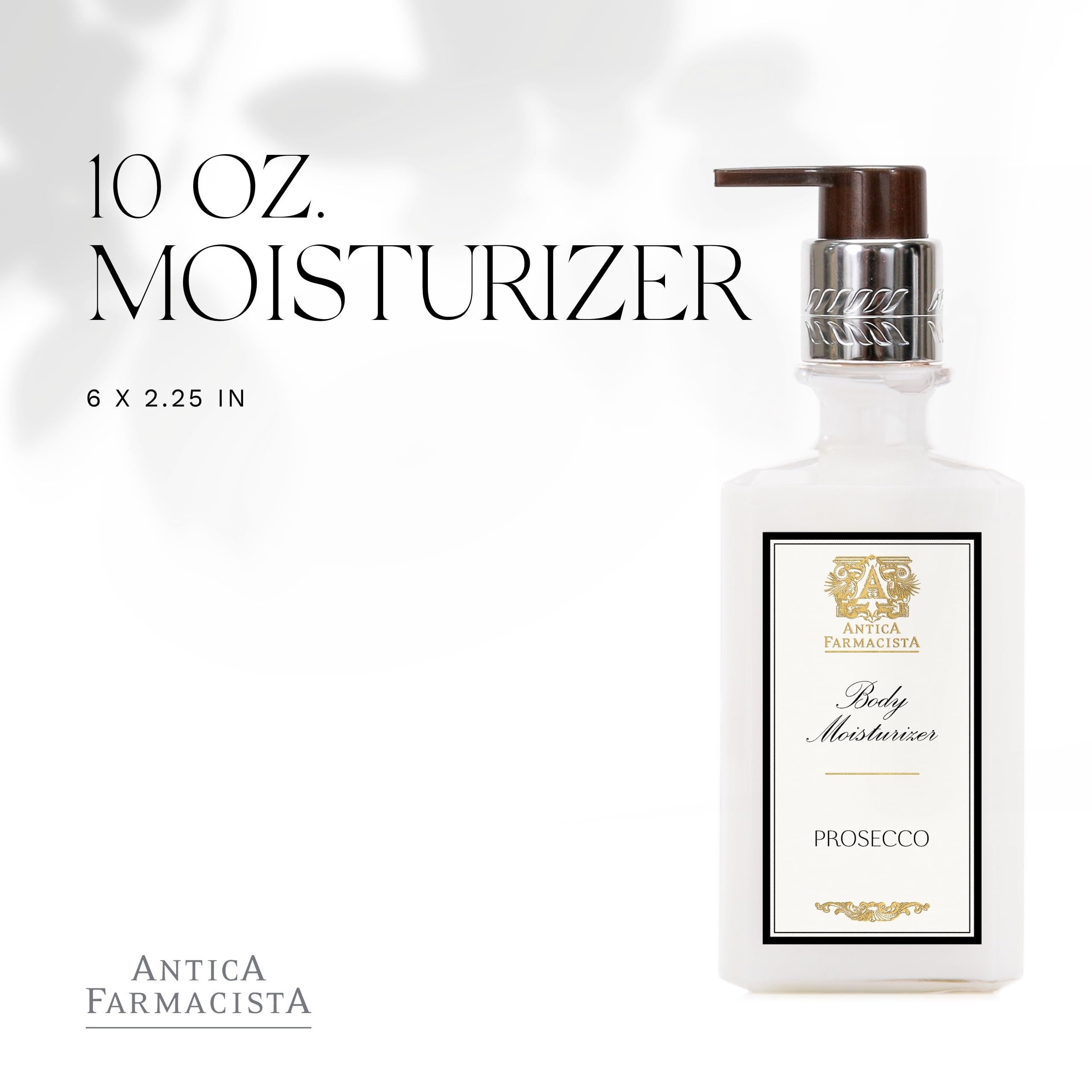 Antica Farmacista Prosecco-lotion: aloe vera et thé vert pour nourrir la peau.