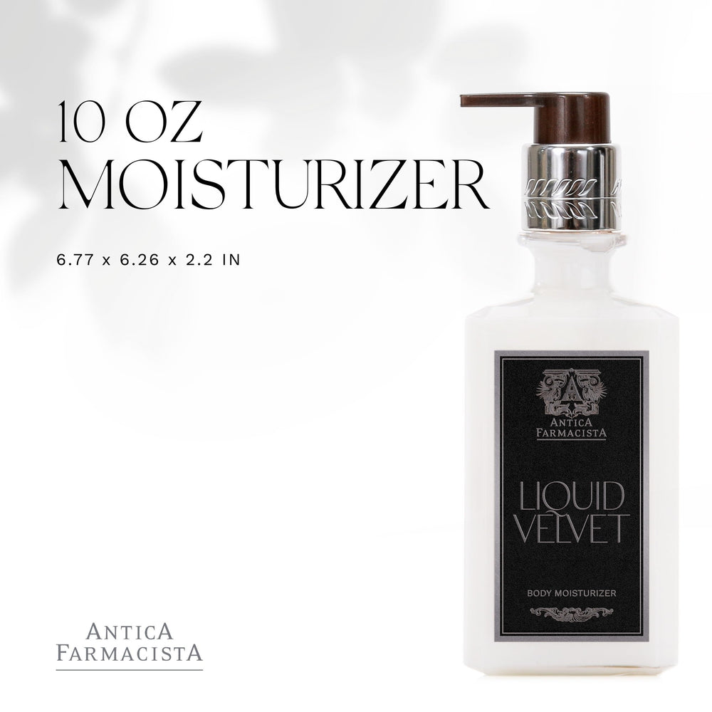 Antica Farmacista body moisturizer texture swatch and slip