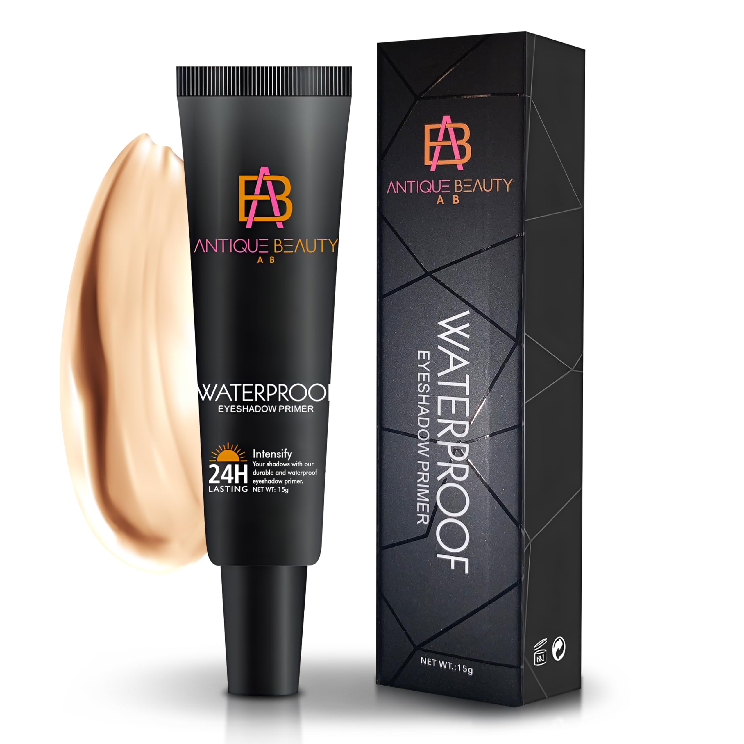 Application scene on oily lids demonstrating even base for color payoff.
