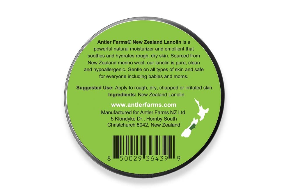 Antler Farms lanolin 100g texture glow demonstrates natural shine and skin-softening benefits.