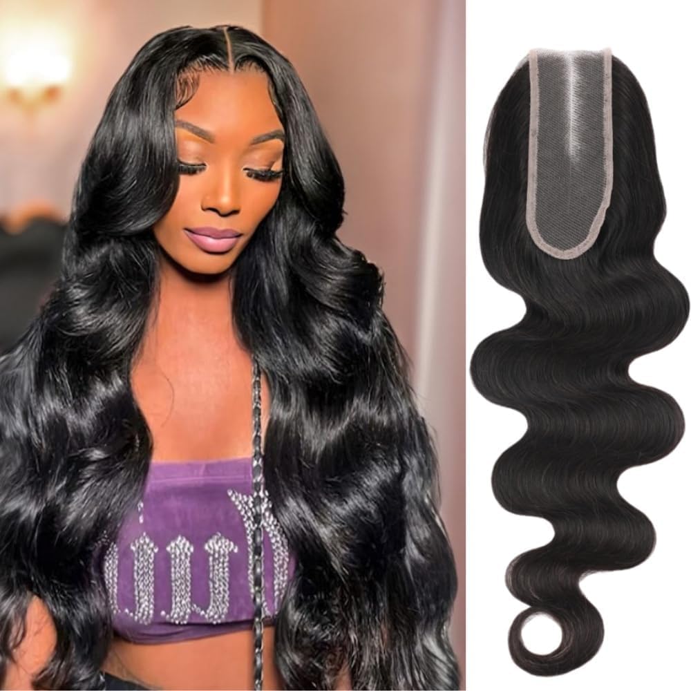 Anvnkl HD lace closure with body wave at 18 inches for seamless blend